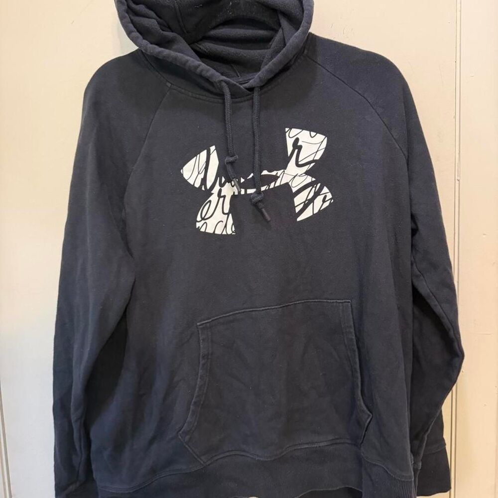 Under-armour Men's Black and Navy Hoodie